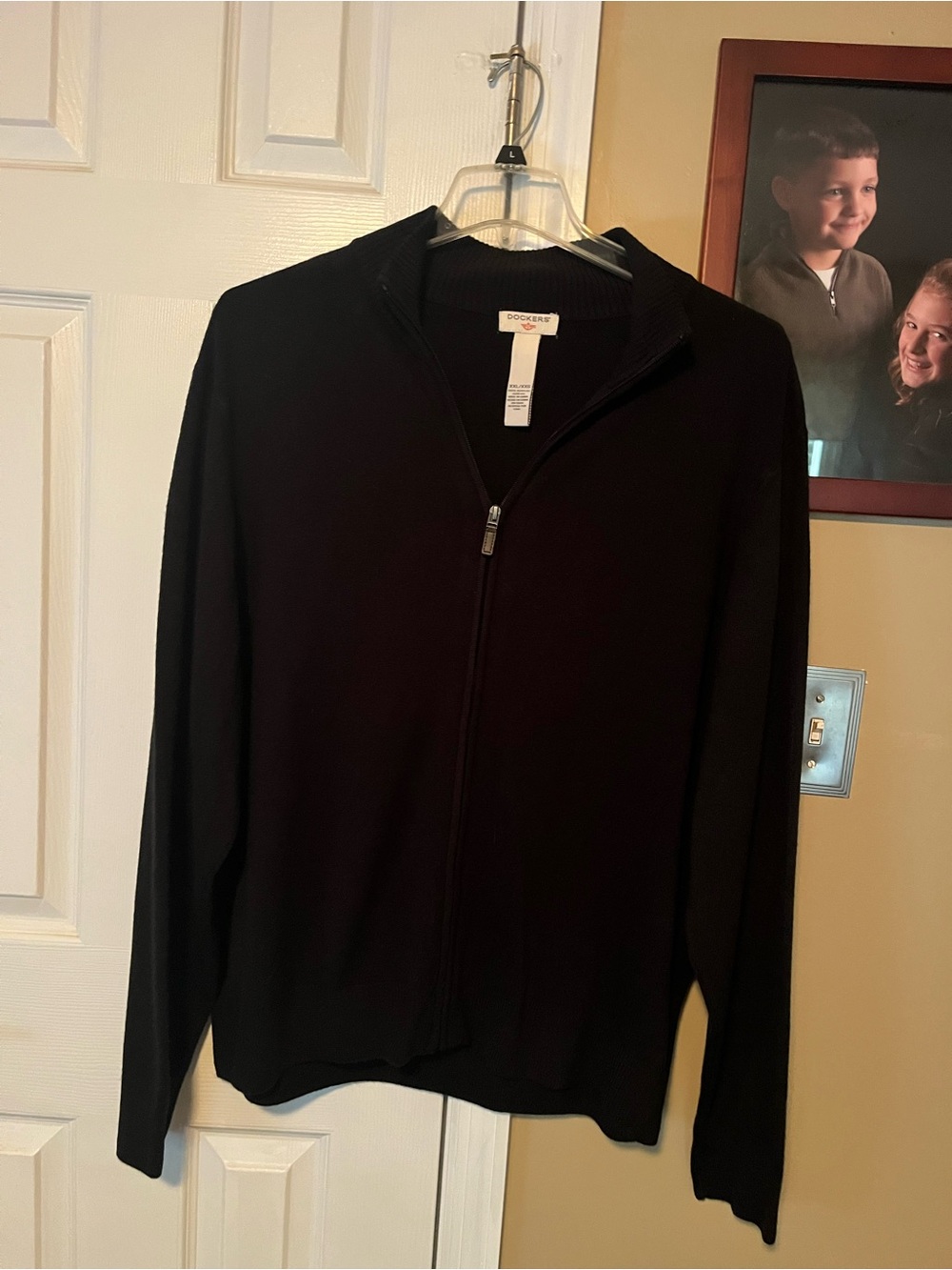 Dockers Men’s Black Full-Zip Sweater xxl
